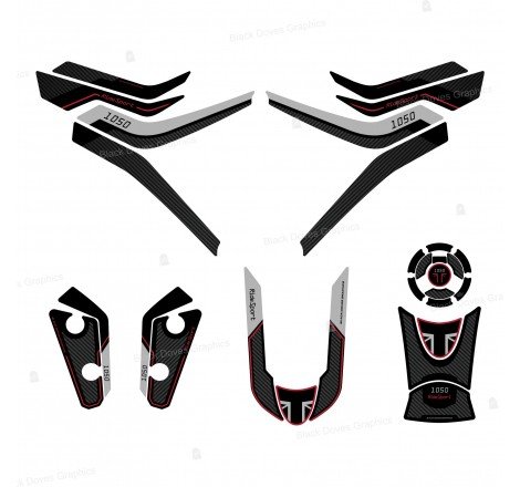 Set adesivi 3D protezioni...